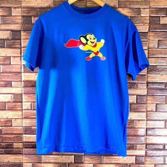Vintage 2000 like new condition Mighty Mouse mens Medium shirt - Picture 1 of 8